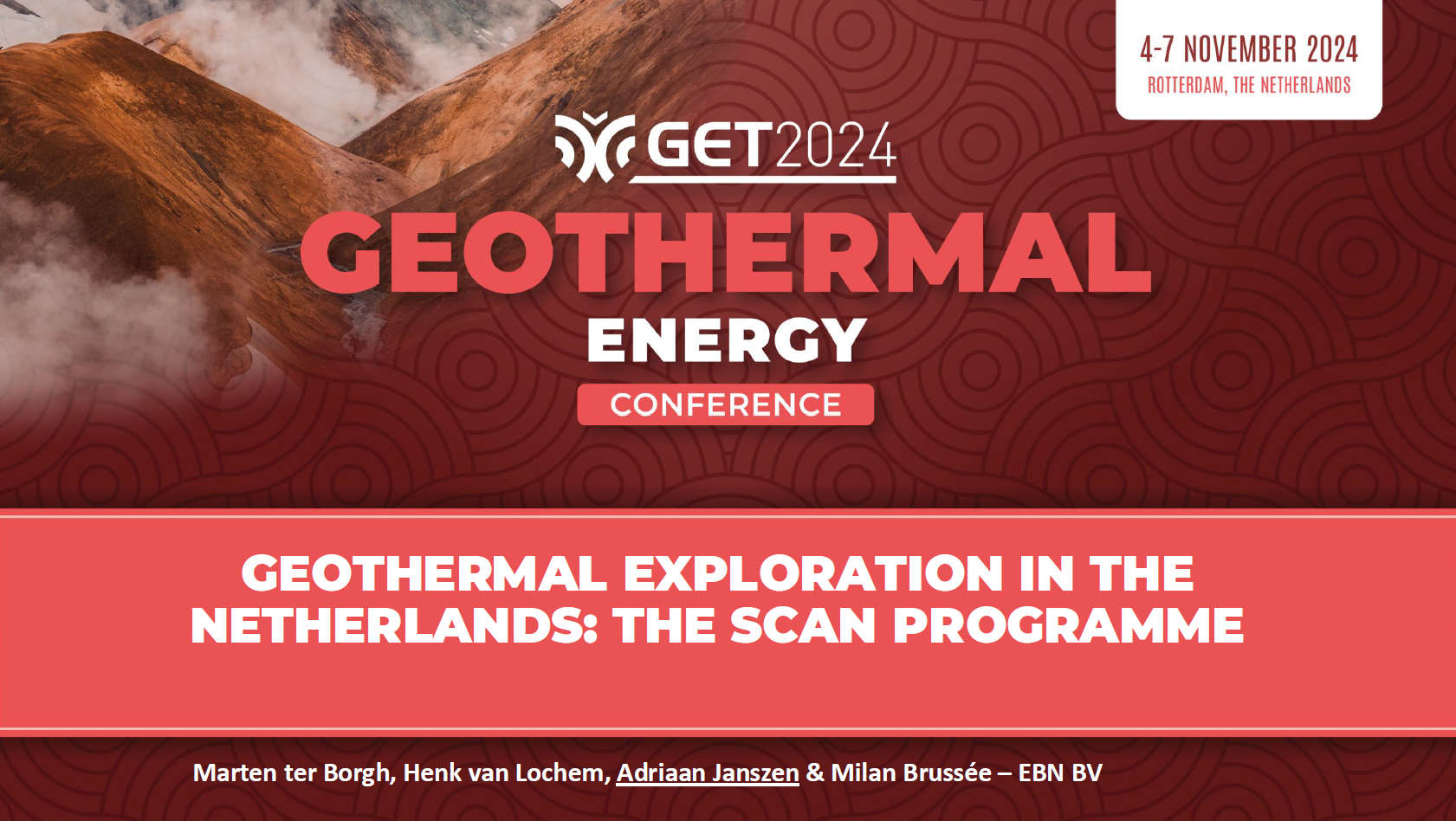 Geothermal exploration in the Netherlands